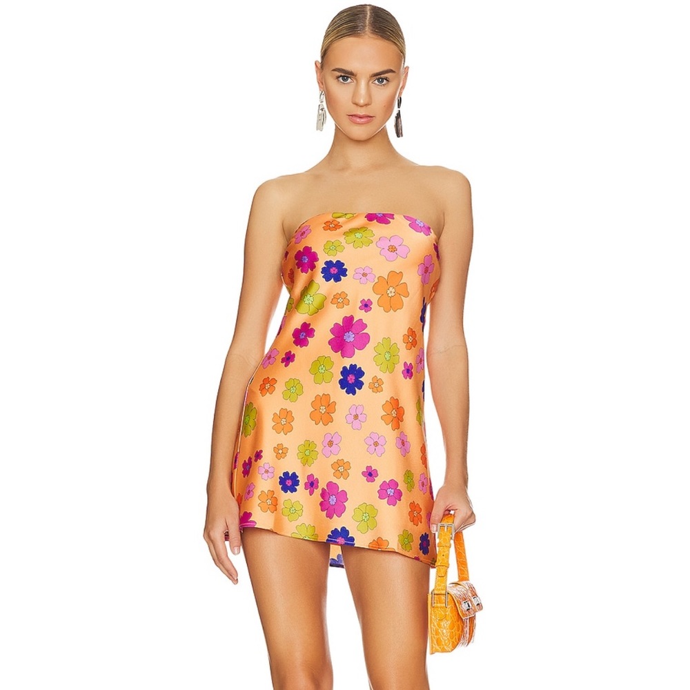 Show me your mumu - Taylor Mini Dress - Poppin Poppy- Medium